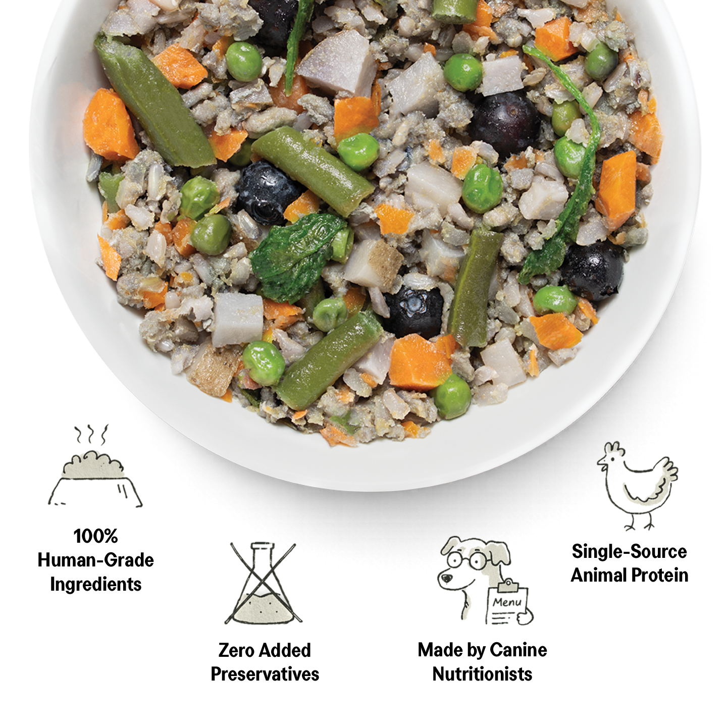 100% Human-Grade Dog Food