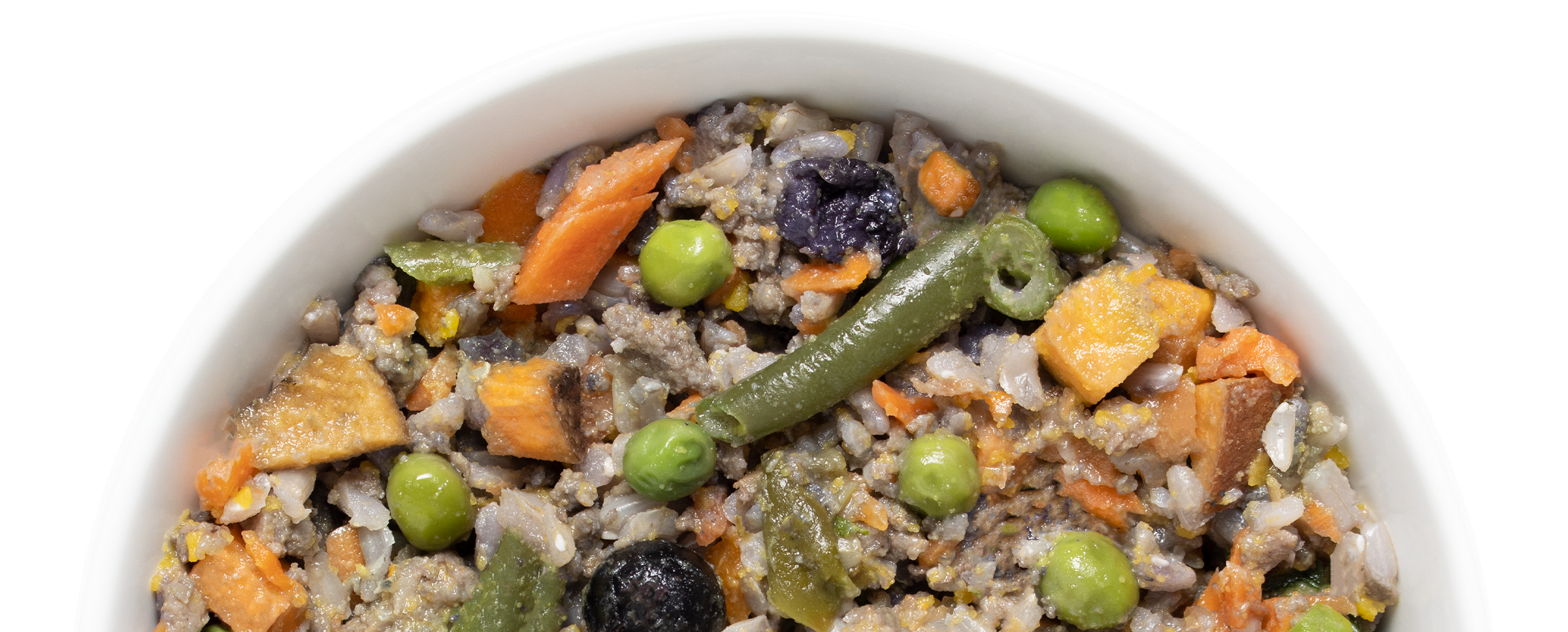Bowl of Happy Howl all natural dog food